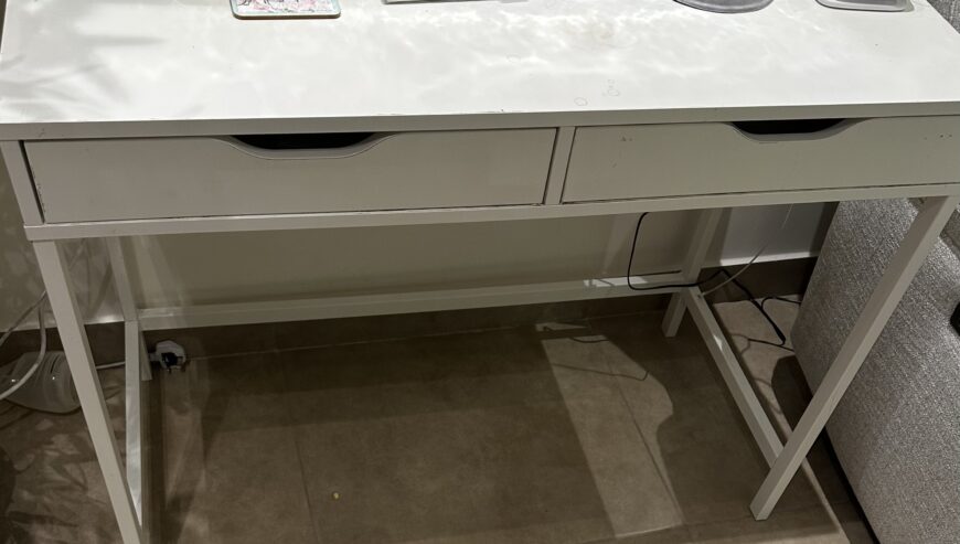 Stylish White Desk–Like New!Huge Deal