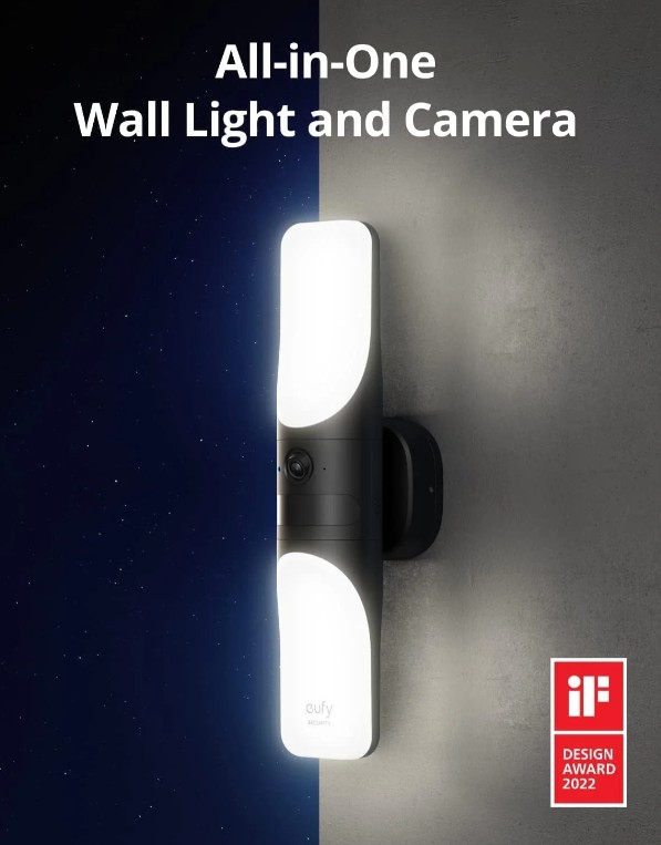 Eufy S100 Wired outdoor Camera with light كميرة يوفي أس 100 الخارجية مع إنارة