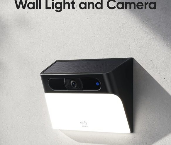 Eufy S120 Solar Wall Camera with light outdoor كمية يوفي الخارجية مع إضاءة و تعمل بالطاقة الشمسية