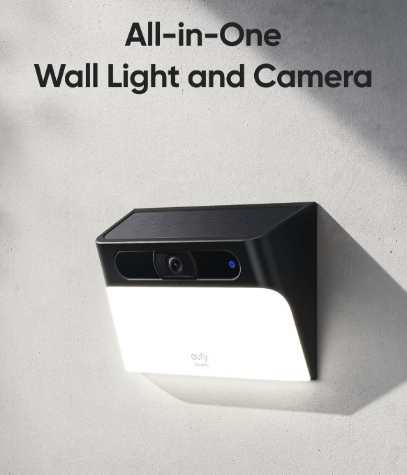 Eufy S120 Solar Wall Camera with light outdoor كمية يوفي الخارجية مع إضاءة و تعمل بالطاقة الشمسية
