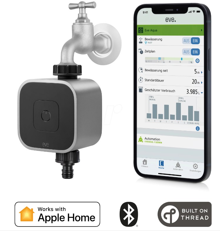 Eve Aqua for Smart Irrigation ايف لري المزروعات بشكل ذكي و اقتصادي