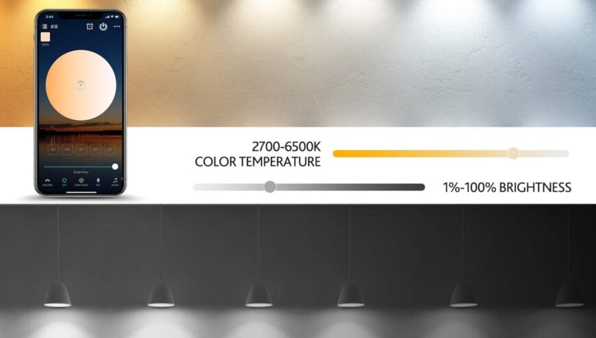 6 Pack Smart LED Light Bulbs, 2700K-6500