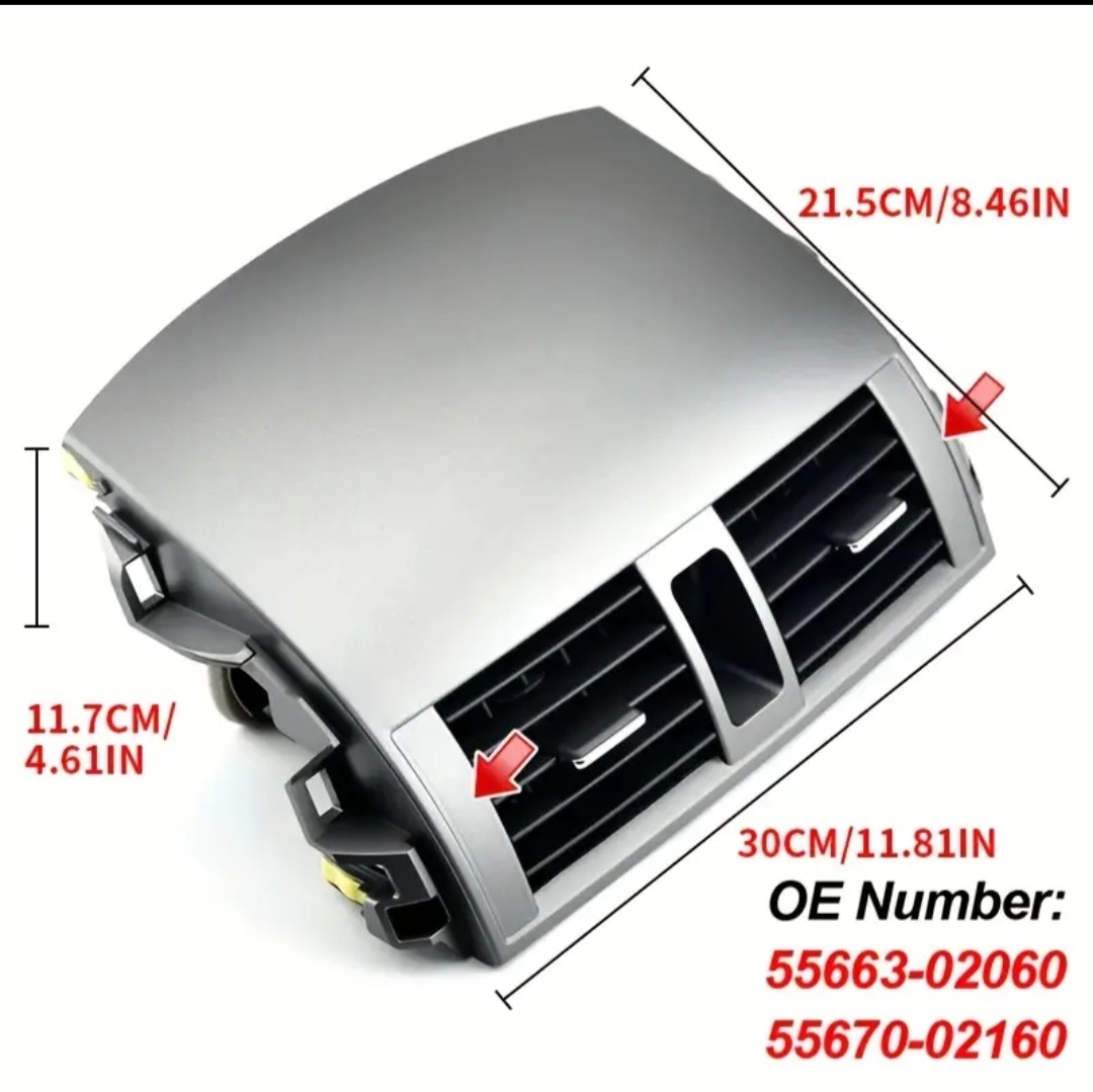 DASHBOARD CENTER COVER WITH AC VENT GRILL FOR TOYOTA COROLLA 2008-2013