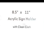 Acrylic Wall Sign Holder ,Wall Mount