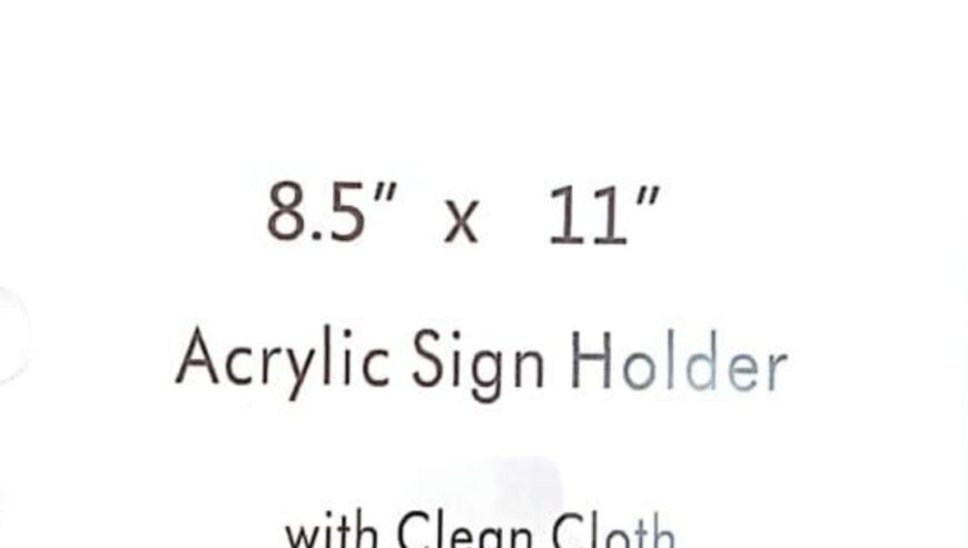 Acrylic Wall Sign Holder ,Wall Mount