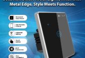 Secuview Smart Touch Light Switch with Metal Edge.