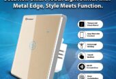 Secuview Smart Touch Light Switch with Metal Edge.