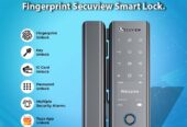 Glass Door with Fingerprint Secuview Smart Lock.