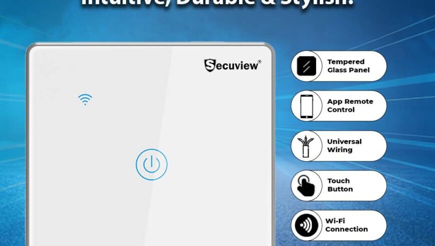 Secuview Metal Frame Smart Switch, Intuitive.