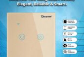 Secuview Two Gang Smart Switch, Elegant & Reliable