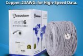 Cat 6 Cable, Durable PVC Jacket.