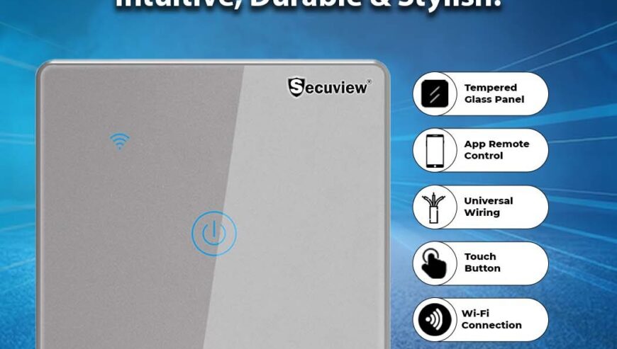 Secuview Metal Frame Smart Switch, Intuitive.