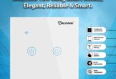 Secuview Two Gang Smart Switch, Elegant & Reliable