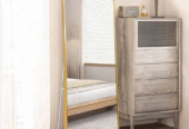 Aluminum Frame Metal Standing Mirror