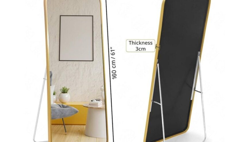 Aluminum Frame Metal Standing Mirror
