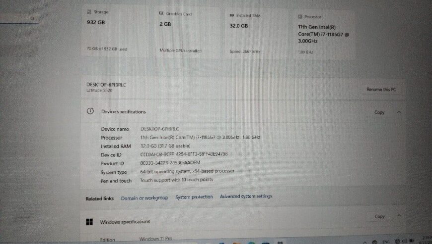Dell Latitude 5520 For Sale