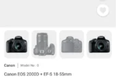 Canon EOS 2000D With 18-55mm Lens