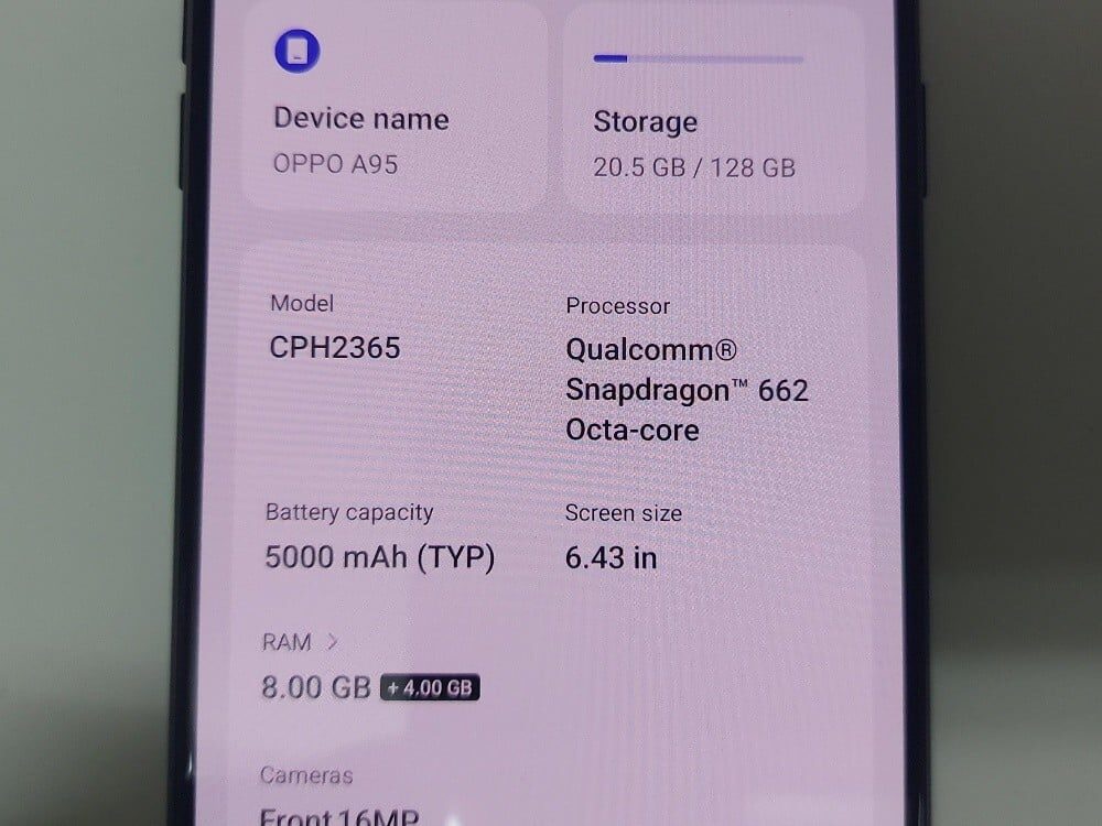 Oppo A95 For Sale
