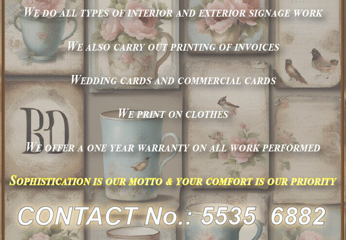 Printing, Signage Logos & welding Works
