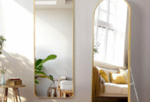 Aluminum Frame Metal Standing Mirror