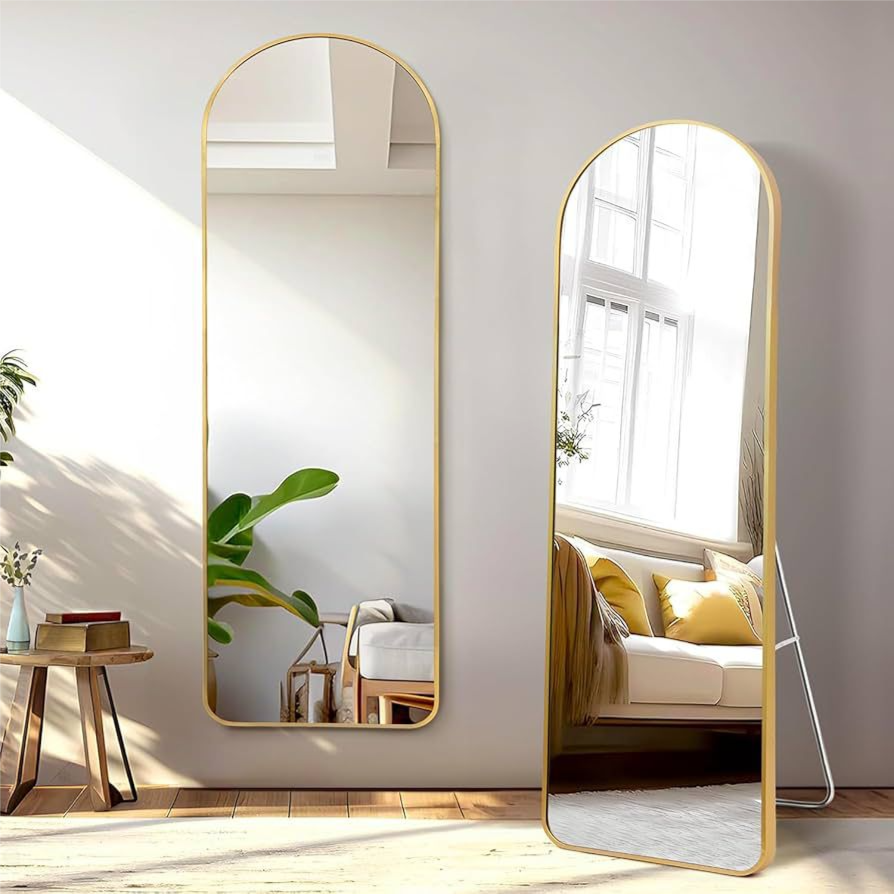 Aluminum Frame Metal Standing Mirror