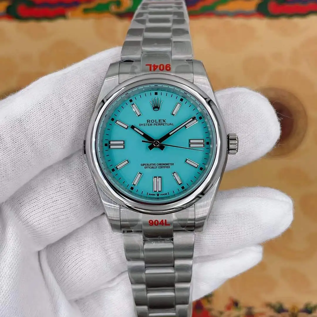 U1 Rolex Oyster Perpetual Cyan Dial