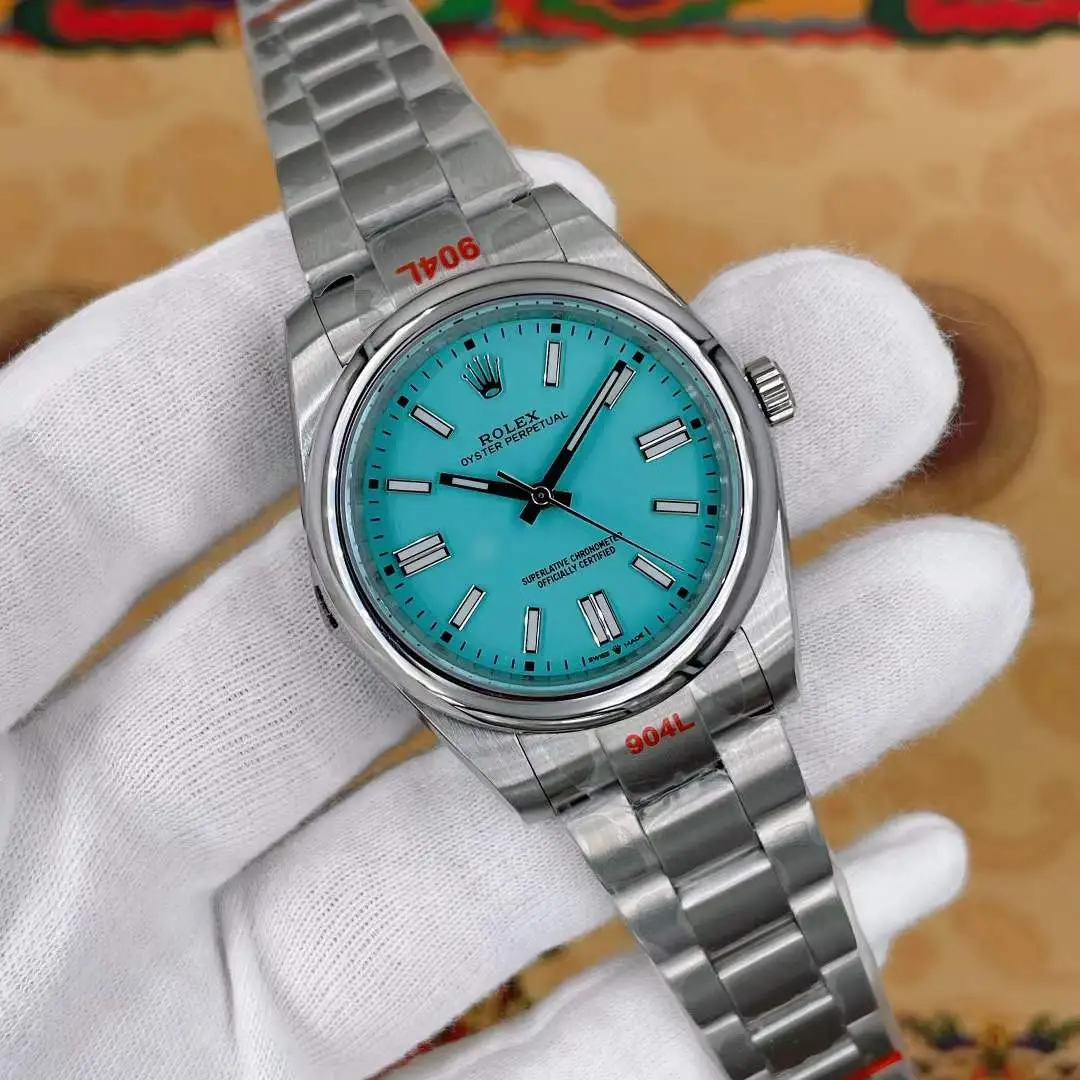 U1 Rolex Oyster Perpetual Cyan Dial