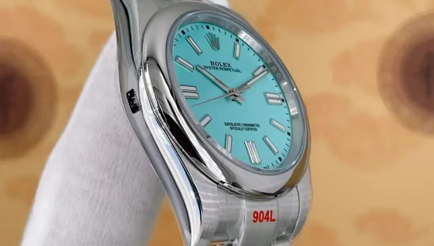 U1 Rolex Oyster Perpetual Cyan Dial