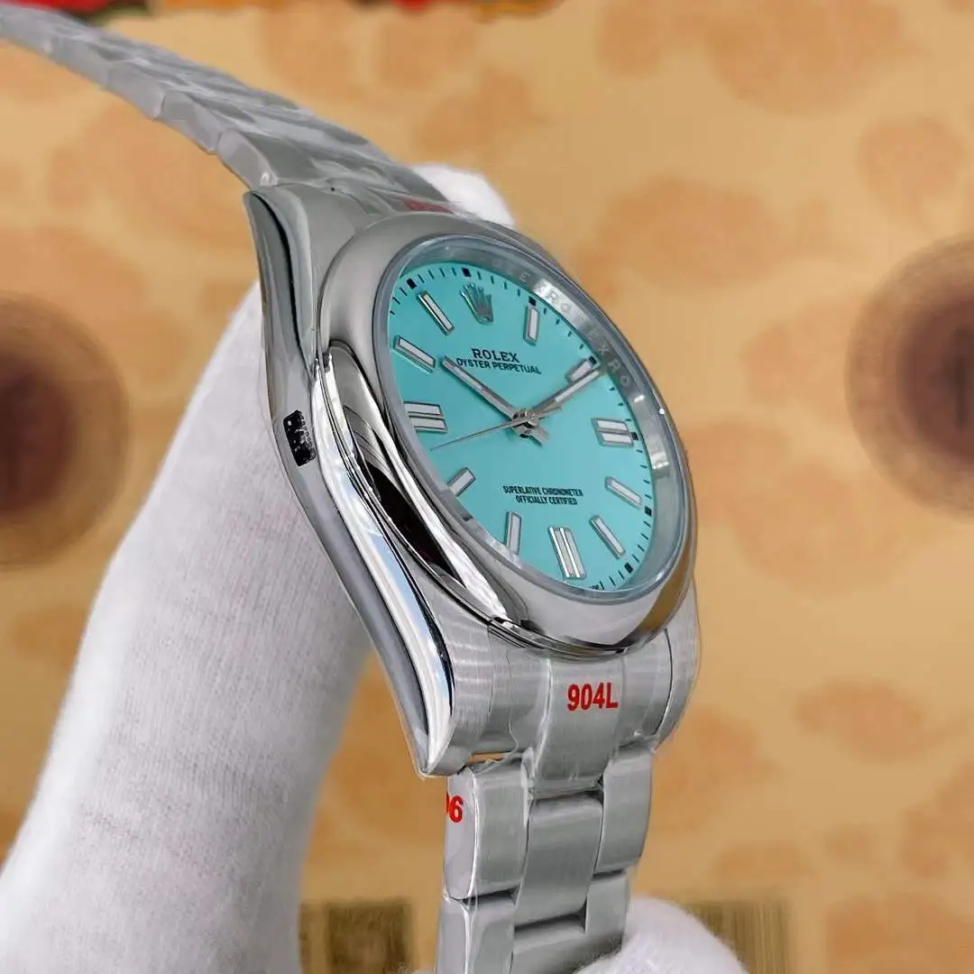 U1 Rolex Oyster Perpetual Cyan Dial
