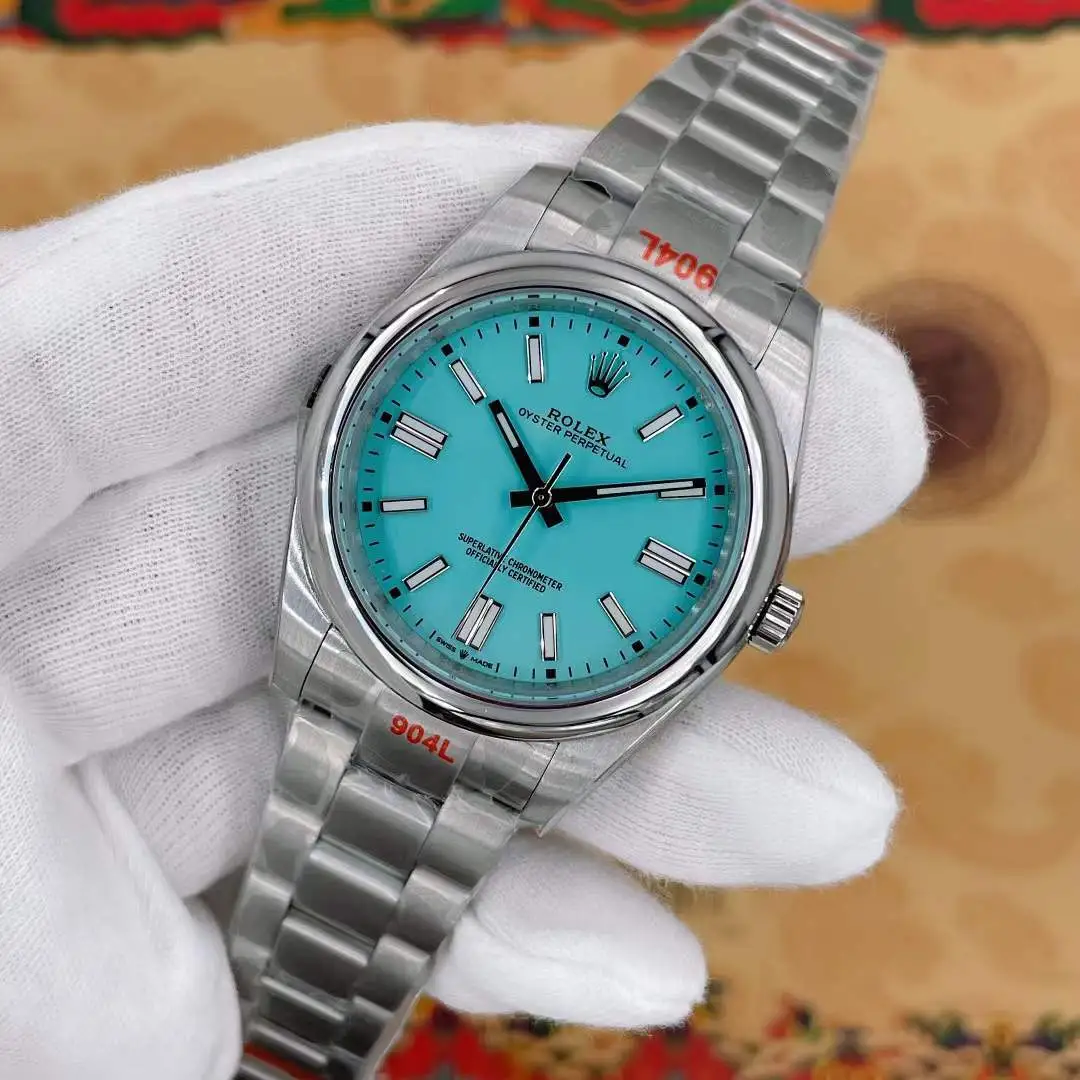 U1 Rolex Oyster Perpetual Cyan Dial