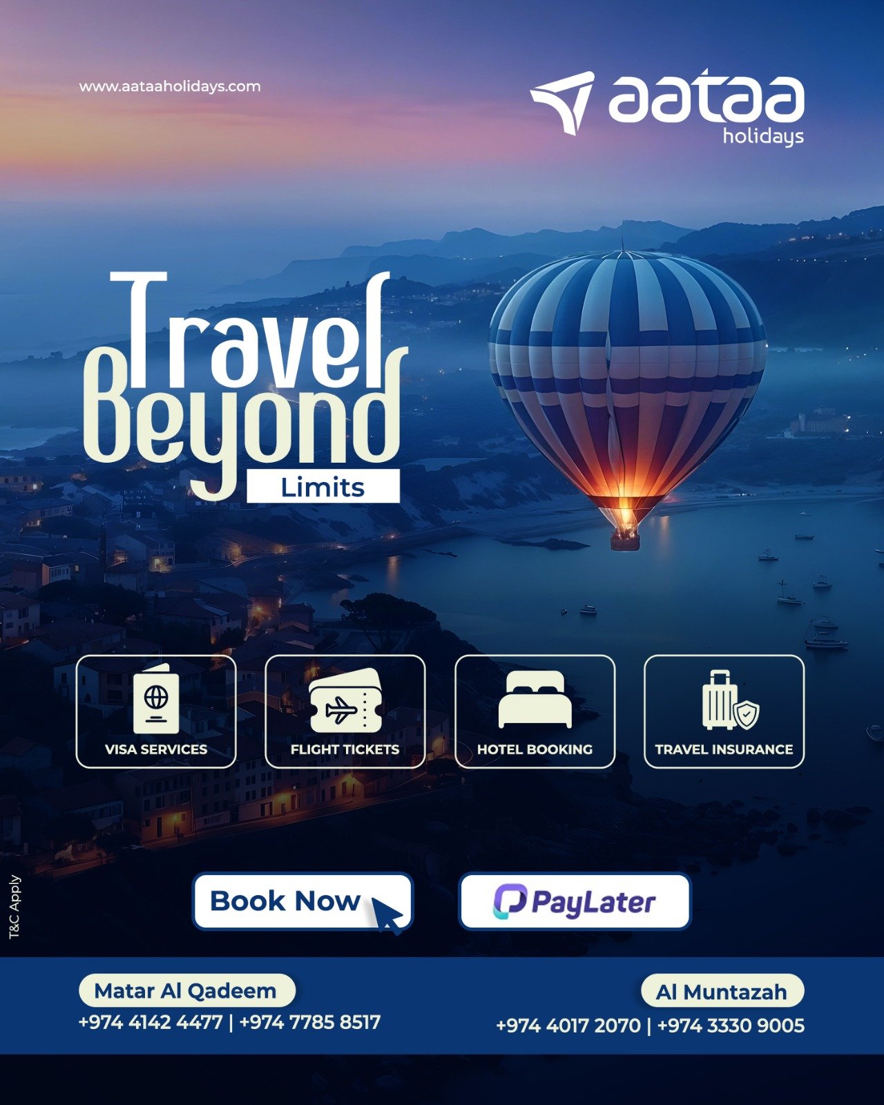 Best Travel agency in Qatar | Aataa Holidays