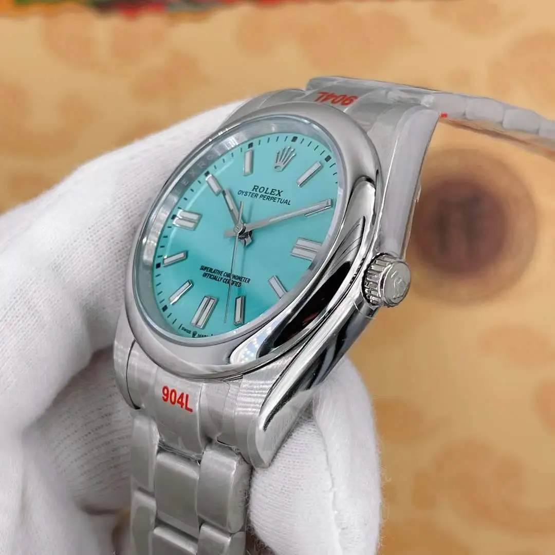 U1 Rolex Oyster Perpetual Cyan Dial