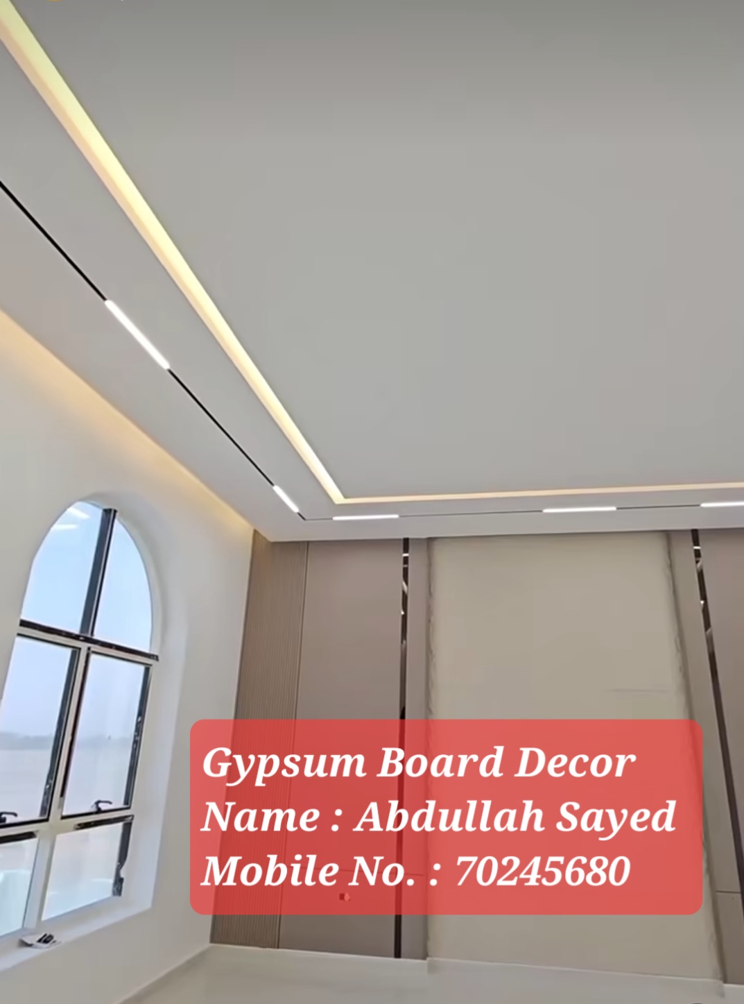 Gypsum ,Partition&Wall Moulding etc.+974-70245680