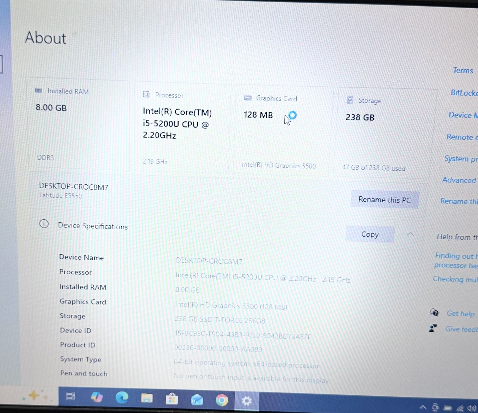 Dell i5 – 5th Gen