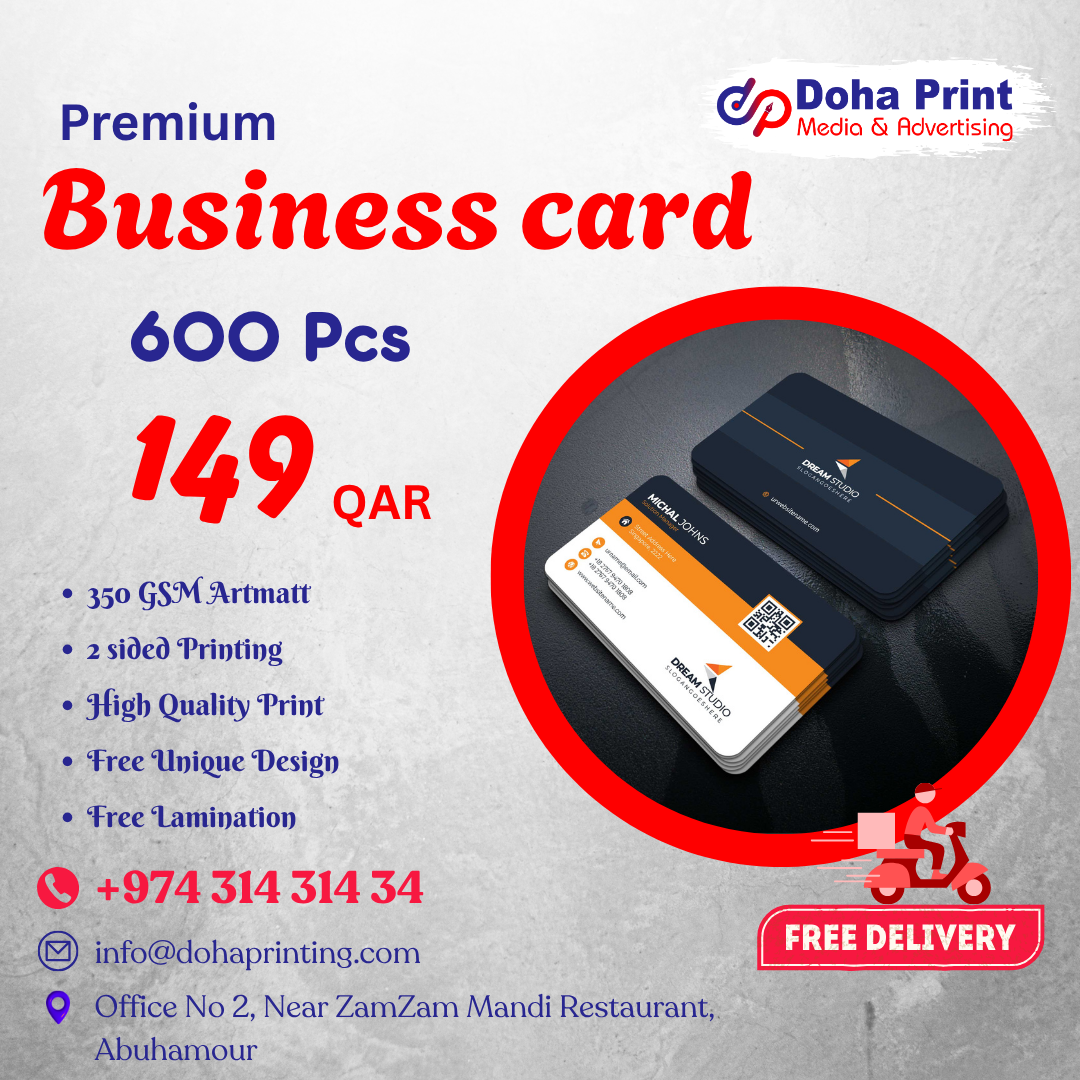 Business card Print 600 Pcs