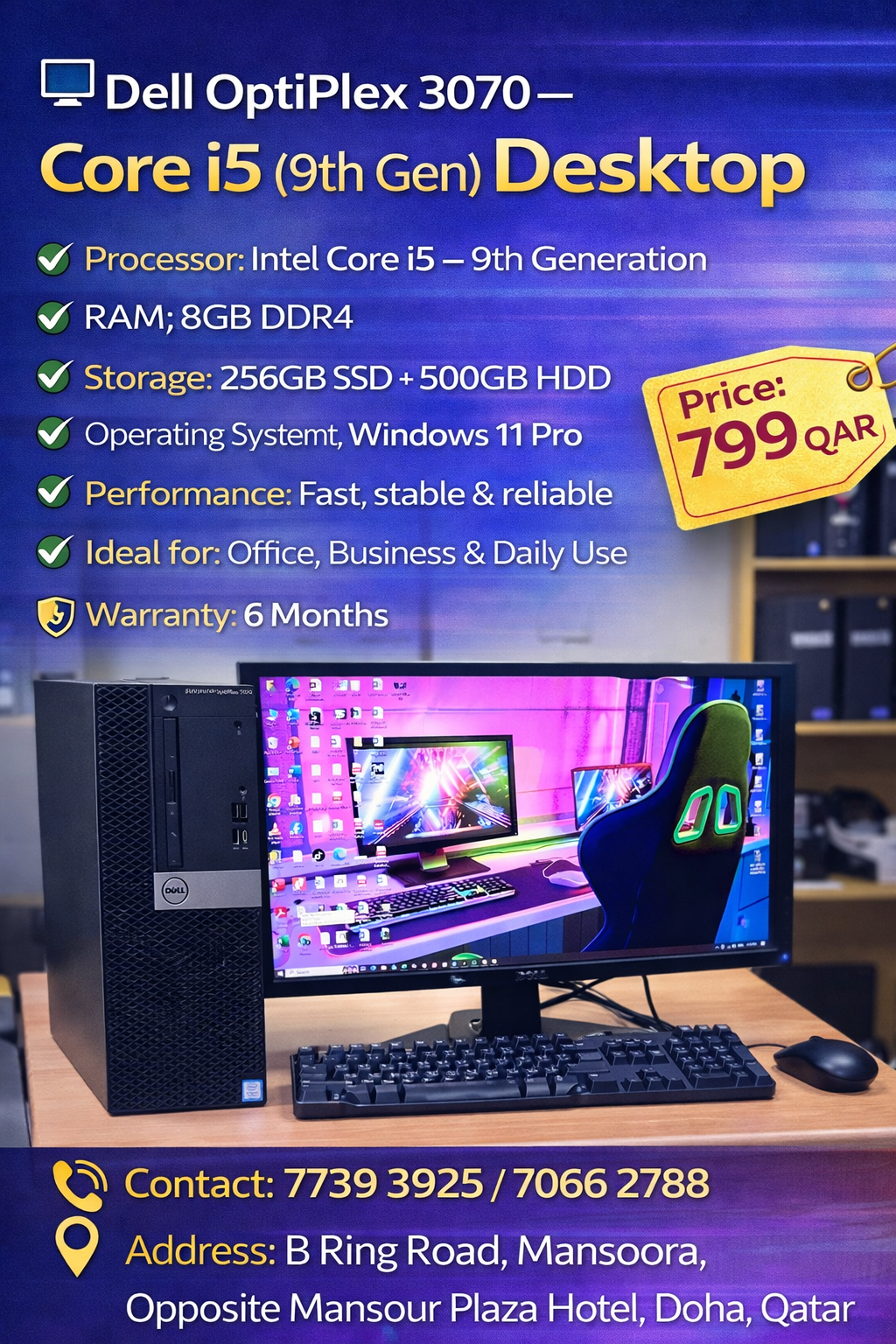 Dell OptiPlex 3070 Core i5 – 9th Generation
