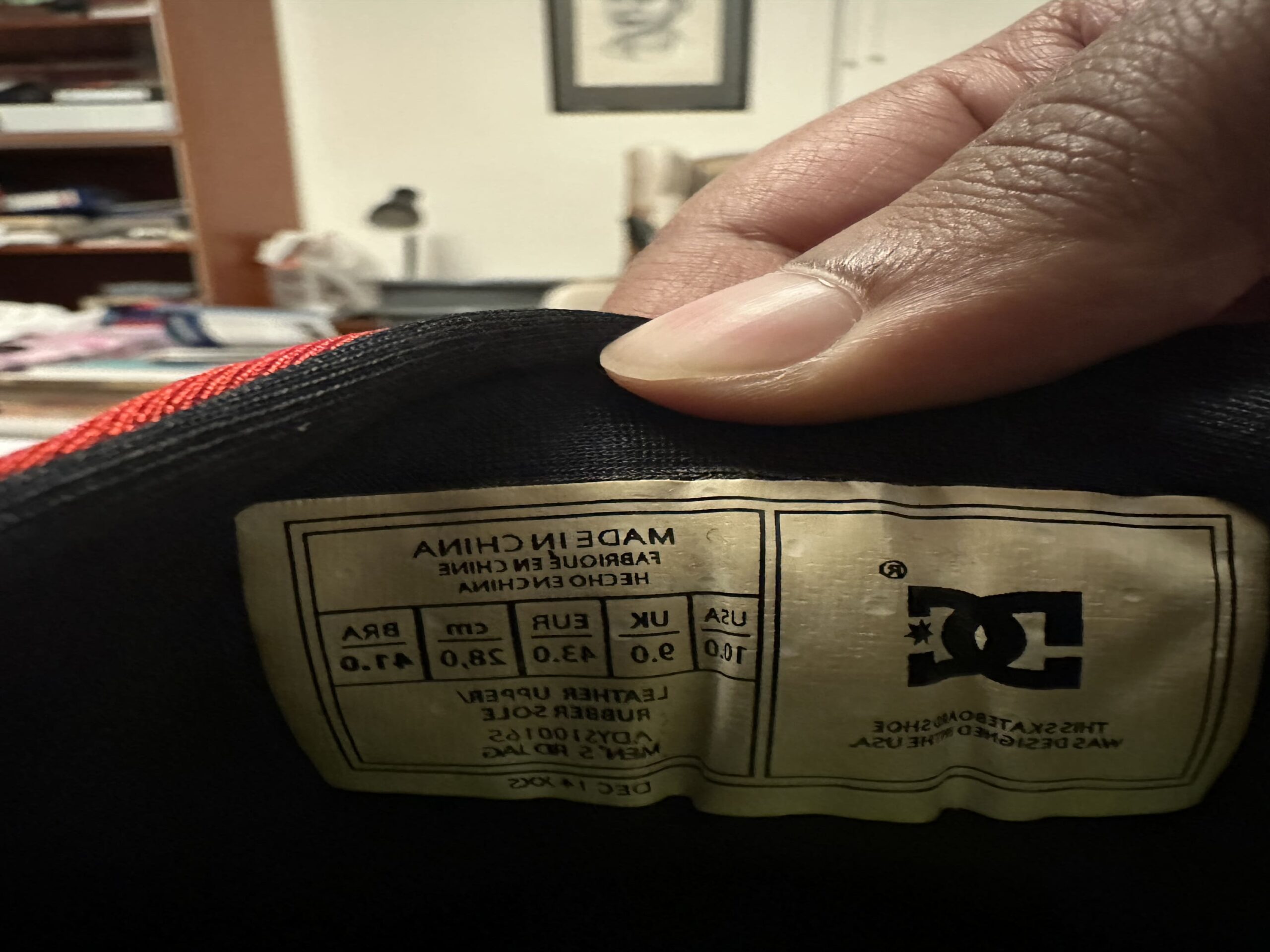 DC Shoes Red Skate Sneakers US10 / EU43 / UK9