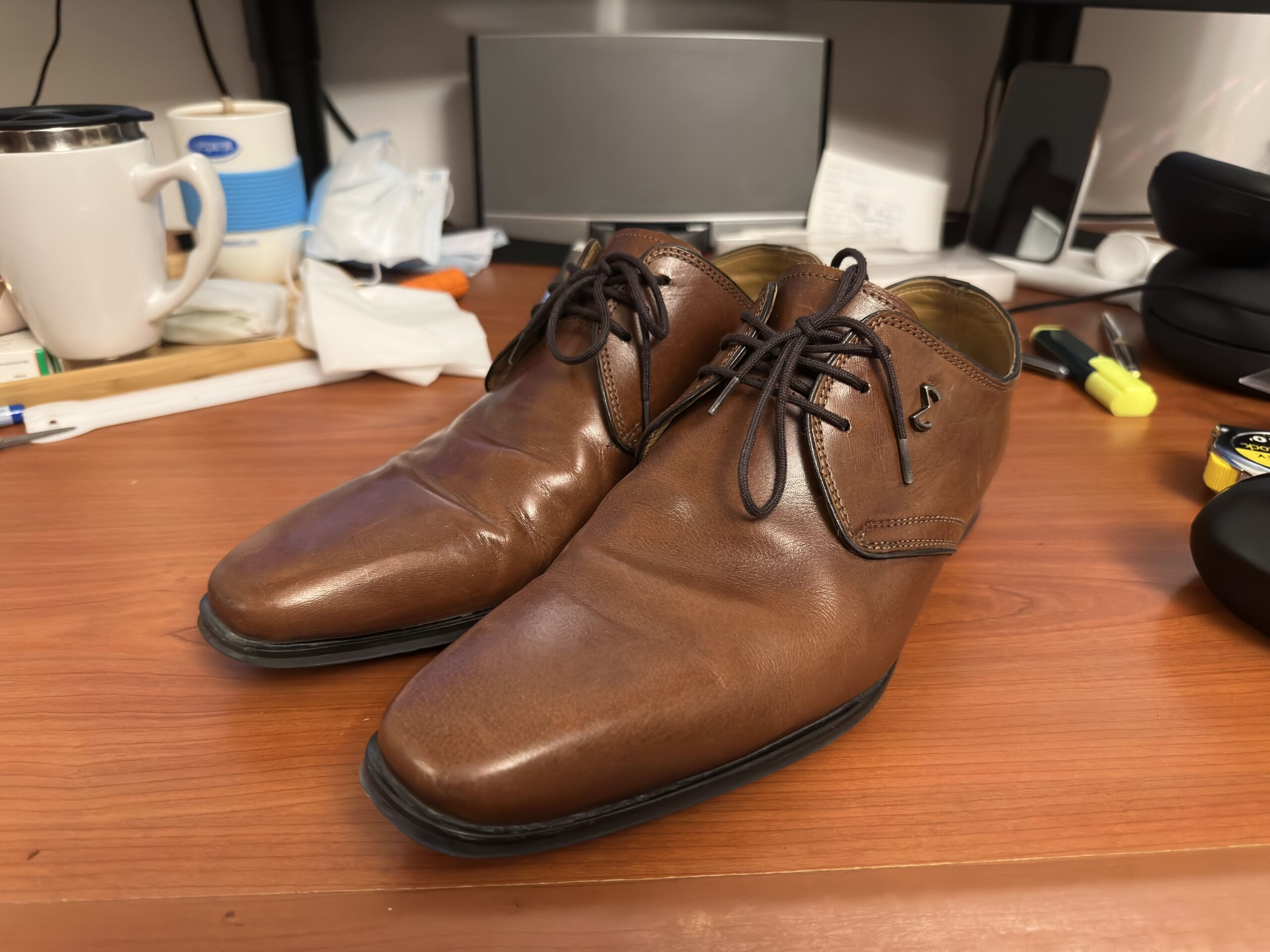 Milano Brown Leather Formal Shoes – EU 43