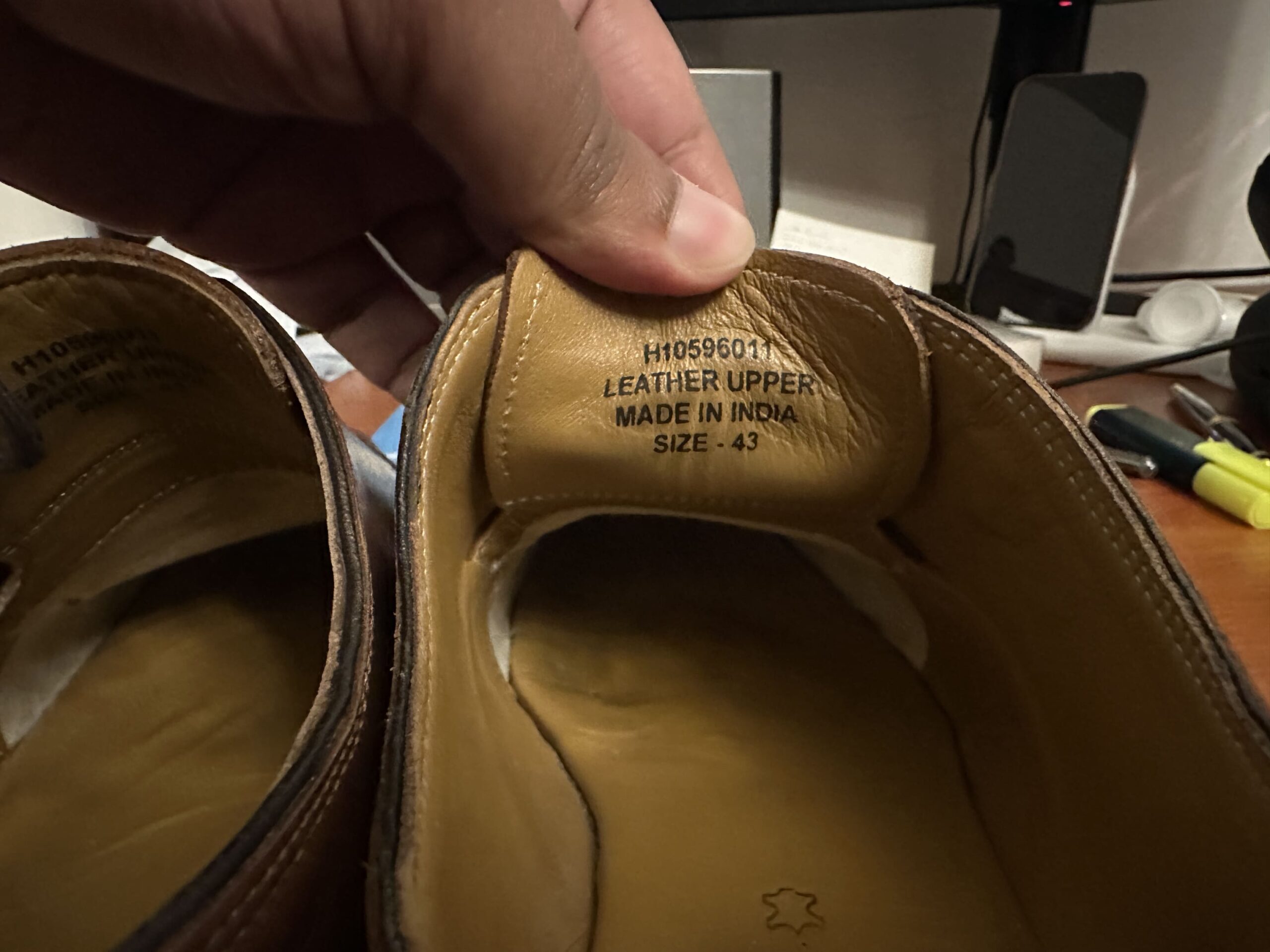 Milano Brown Leather Formal Shoes – EU 43