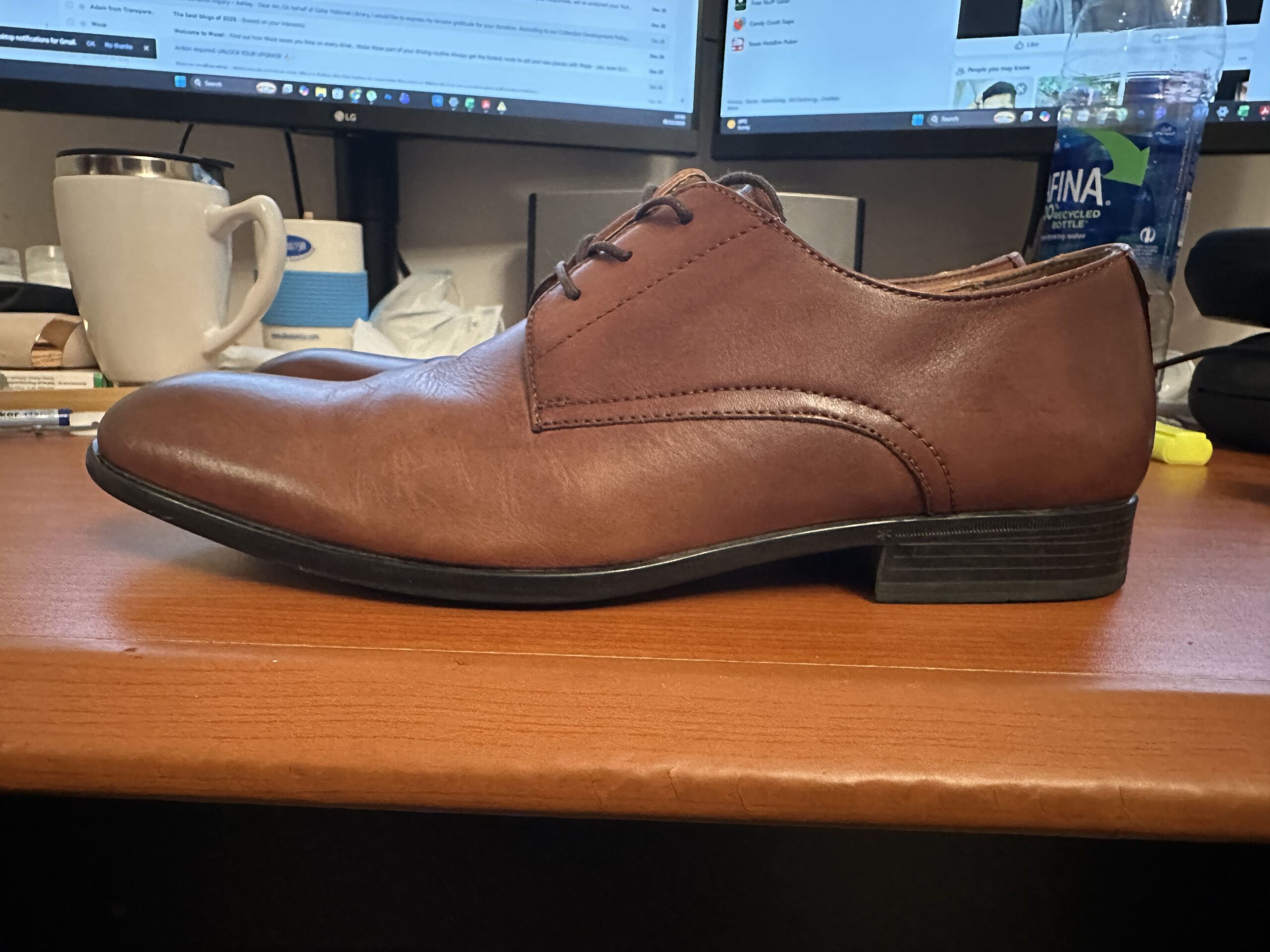 ALDO Brown Leather Dress Shoes EU 43 / US 10