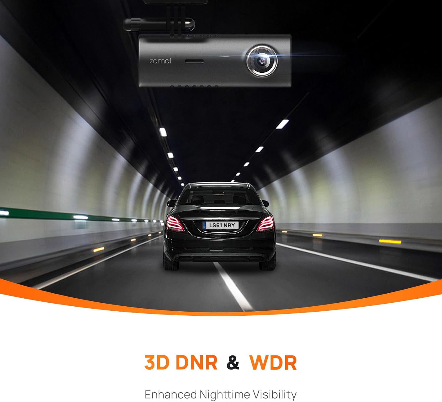 70mai Dash Cam M300 – 1296P HD Car Camera