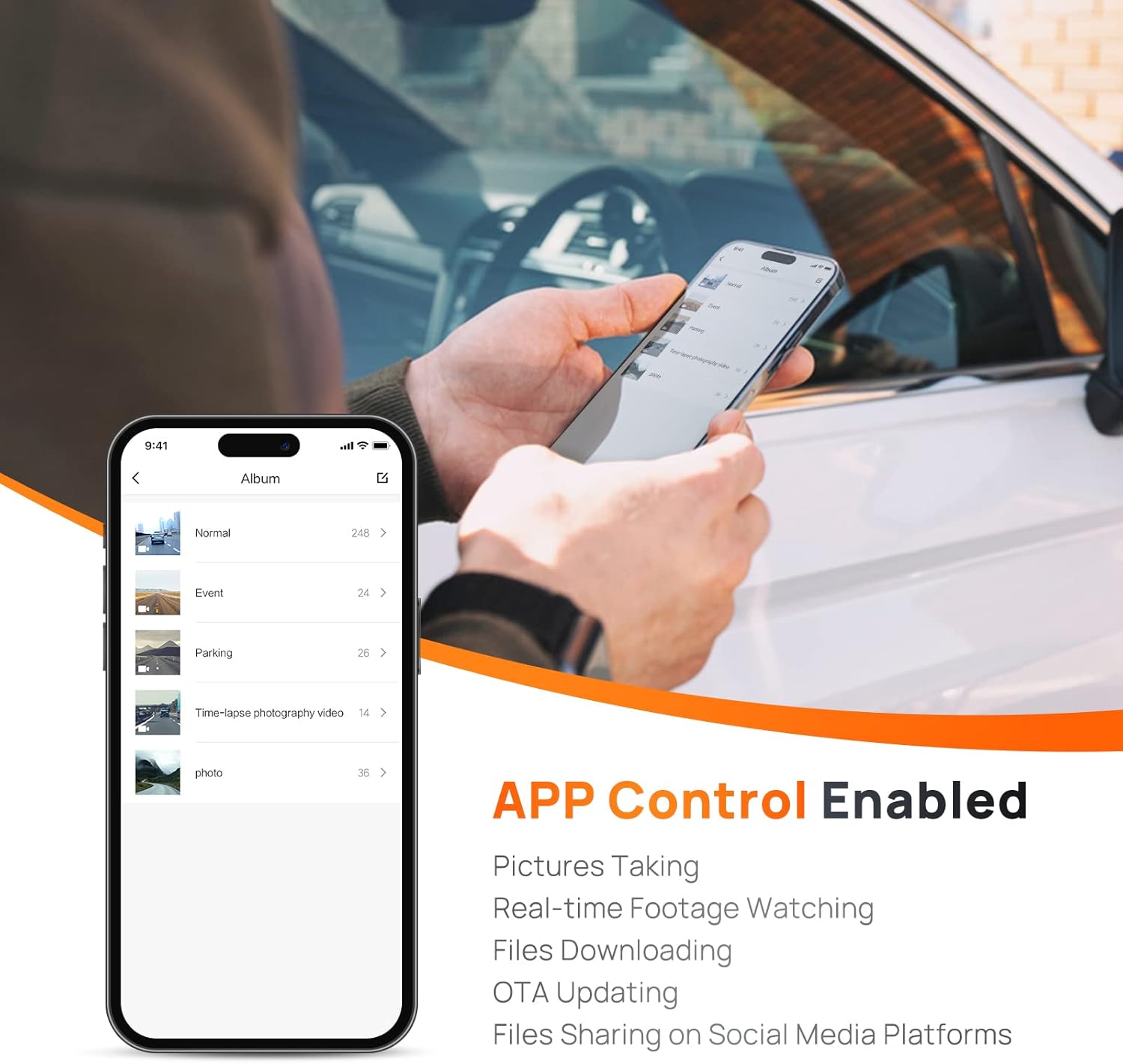 70mai Dash Cam M300 – 1296P HD Car Camera