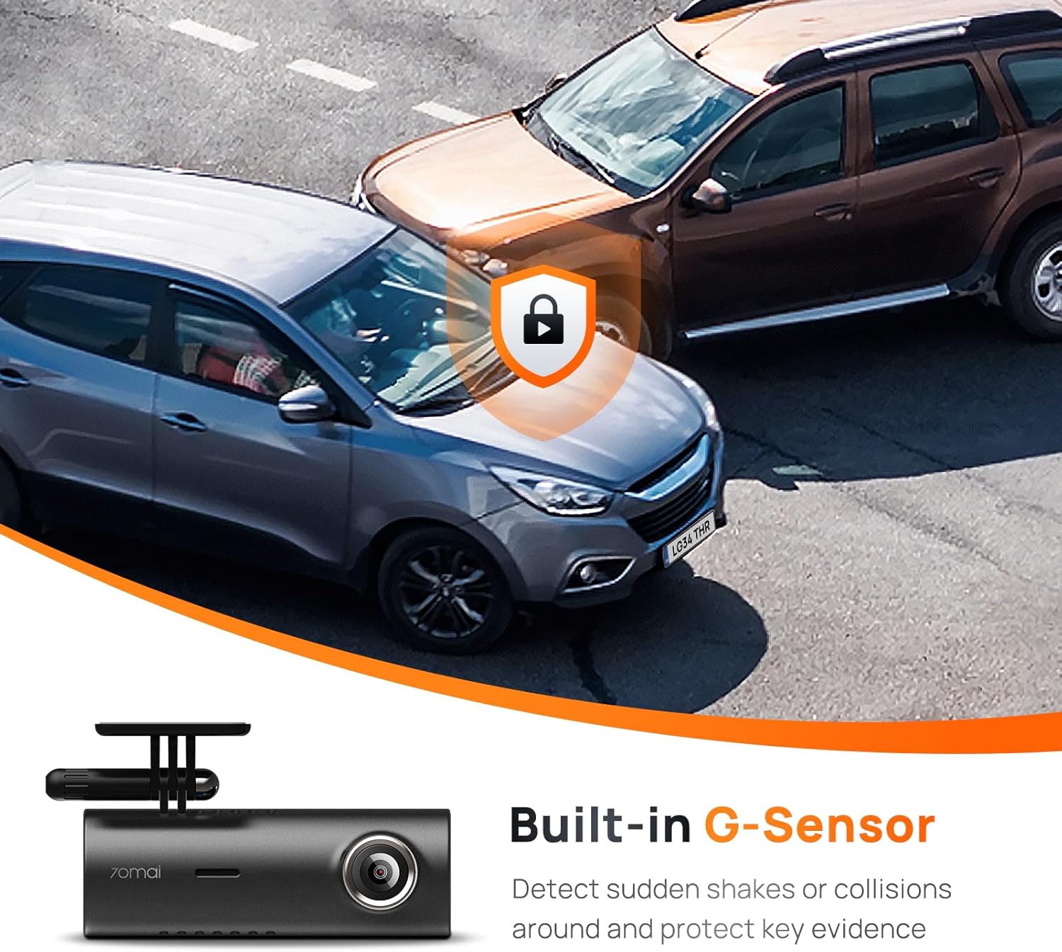 70mai Dash Cam M300 – 1296P HD Car Camera