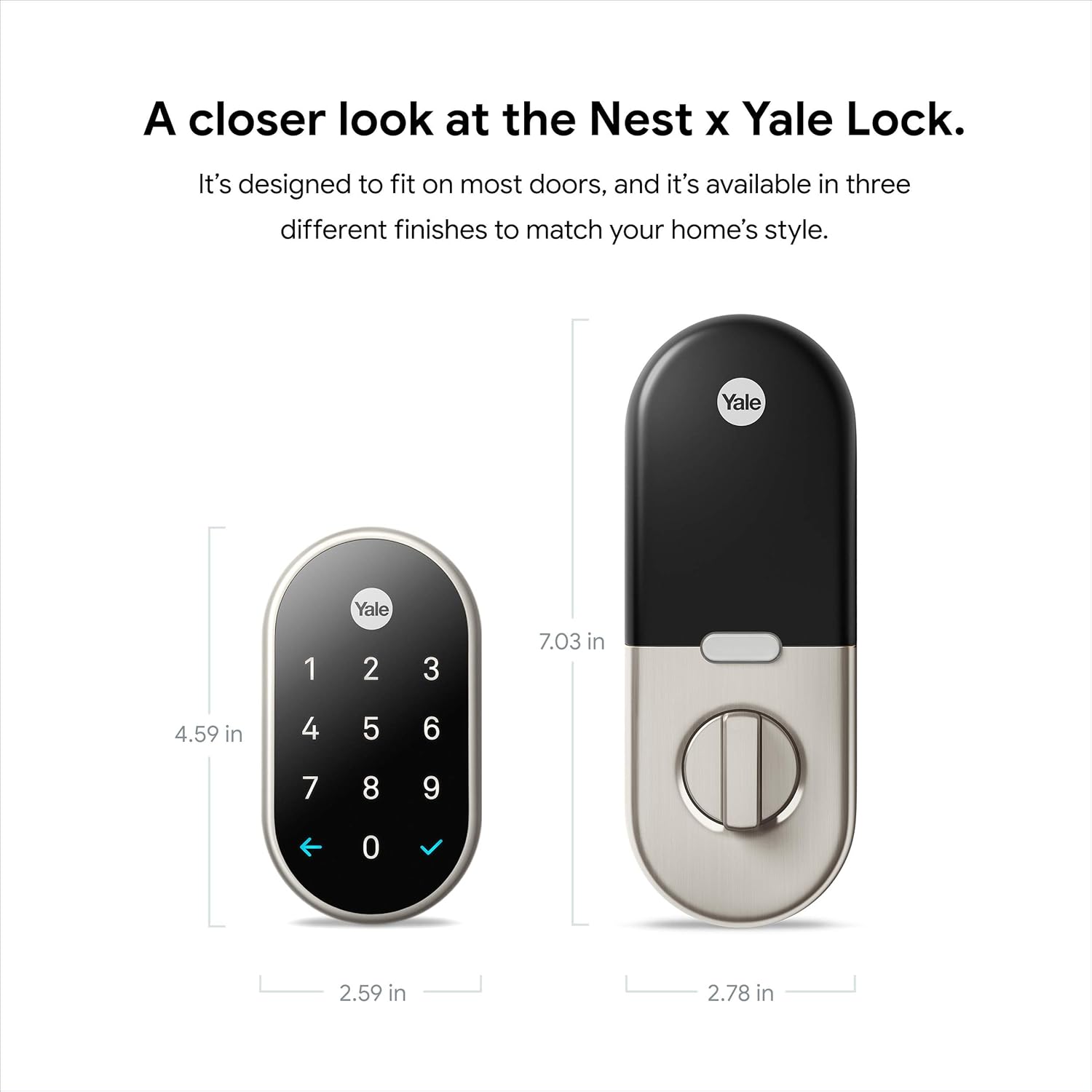 Google Nest X Yale Lock – Keyless for Doors