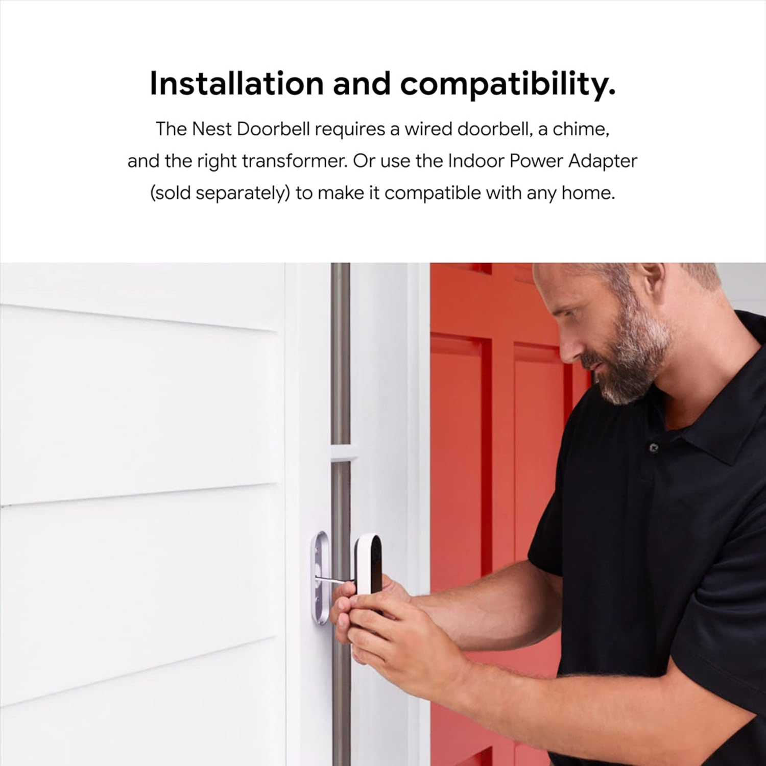 Google Nest Hello Wired Doorbell with HD Video
