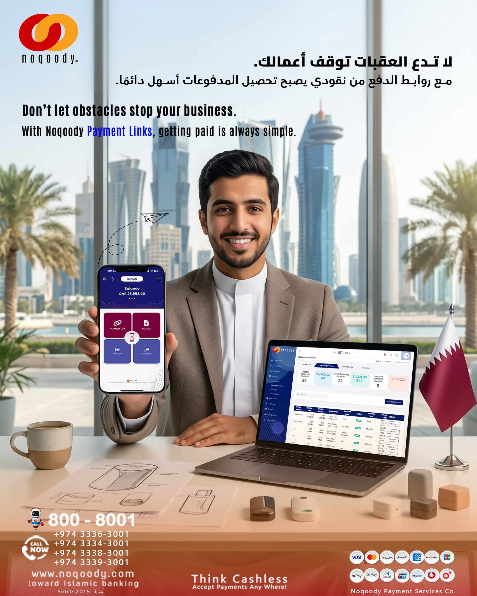 لا تدع العقبات توقف أعمالك.