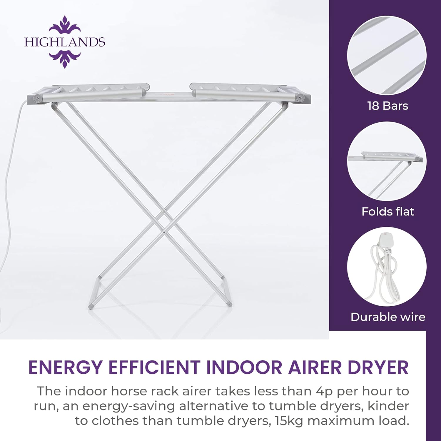 Highland Electrical Heated – Indoor Clothes Dryer
