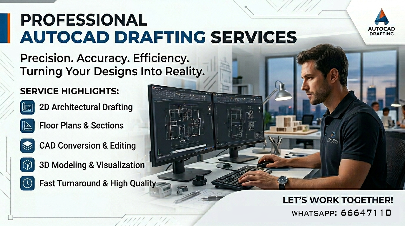 AUTOCAD DRAFTING SERVICES 2D & 3D