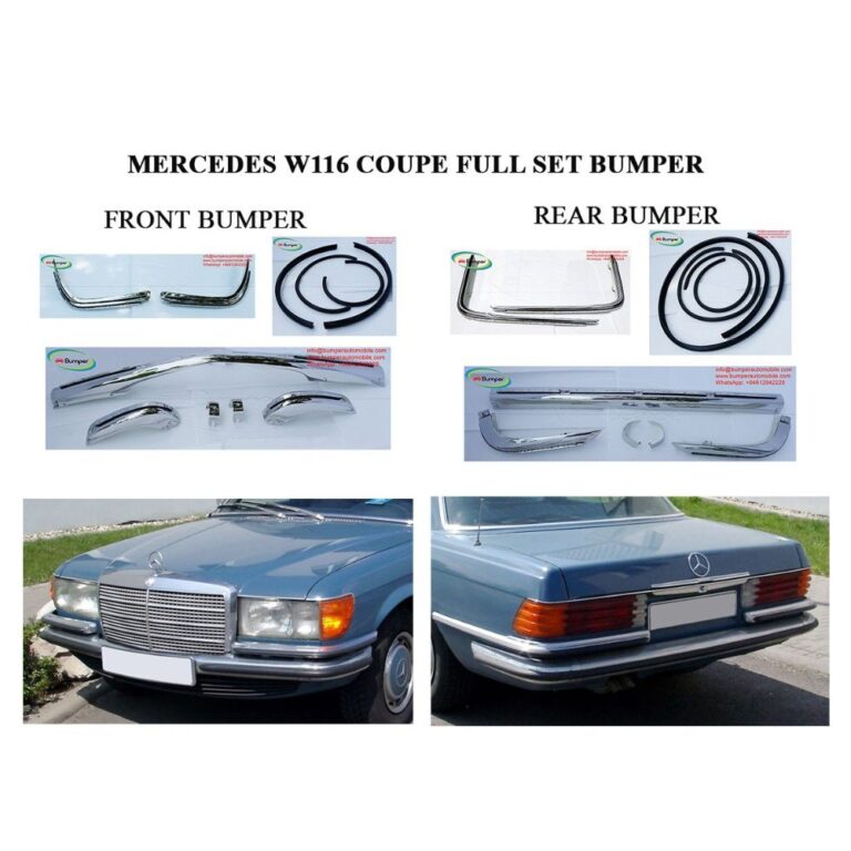 Mercedes W116 EURO Style (1972-1981) Bumpers new
