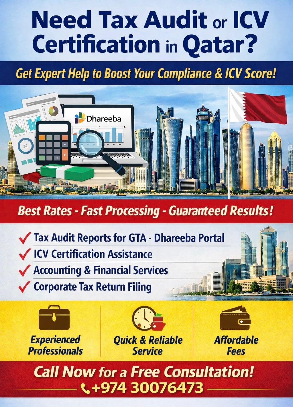 Professional Tax Audit & ICV Services in Qatar